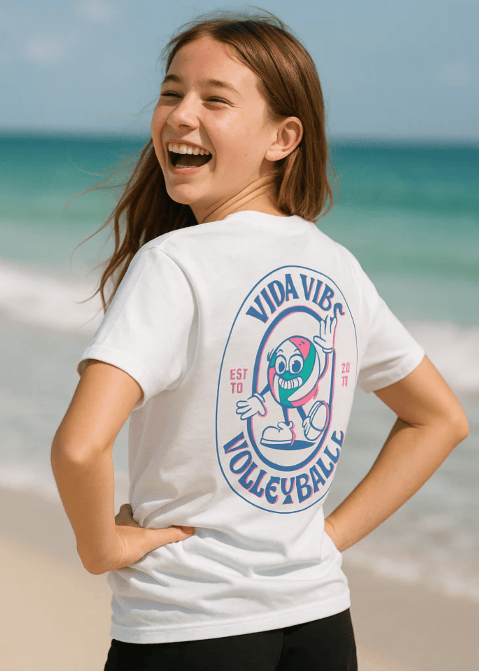 Retro Volleyball Vibes Tee